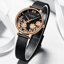Load image into Gallery viewer, Floral Women's Watch-KOLEE WATCHES-L-black-KOLEE WATCHES