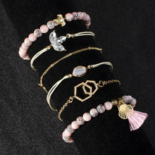 Load image into Gallery viewer, Pink and Gold Women's Bracelets