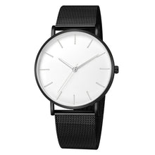 Load image into Gallery viewer, Black Steel Women's Watch-KOLEE WATCHES-black and white-KOLEE WATCHES