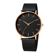 Load image into Gallery viewer, Black Steel Women's Watch-KOLEE WATCHES-rose gold and black-KOLEE WATCHES