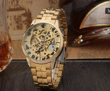 Load image into Gallery viewer, Luxury Men's Gold Full Steel Transparent Watch-KOLEE WACHES-Gold-KOLEE WATCHES