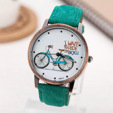 Load image into Gallery viewer, Unique Women's Watch with Bicycle Design-KOLEE WATCHES-black-KOLEE WATCHES
