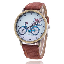 Load image into Gallery viewer, Unique Women's Watch with Bicycle Design-KOLEE WATCHES-brown-KOLEE WATCHES