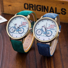 Load image into Gallery viewer, Unique Women's Watch with Bicycle Design-KOLEE WATCHES-black-KOLEE WATCHES