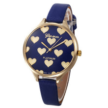 Load image into Gallery viewer, Classic Women's Watch with Heart Design-KOLEE WATCHES-Blue-KOLEE WATCHES