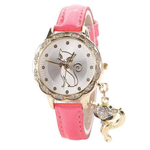 Load image into Gallery viewer, Elegant Women`s Watch with Cat Design-KOLEE WATCHES-C-KOLEE WATCHES