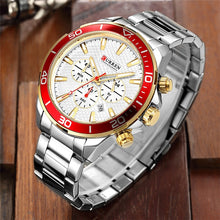 Load image into Gallery viewer, Luxury Business Men`s Watch-KOLEE WATCHES-Silver Gold Red-KOLEE WATCHES