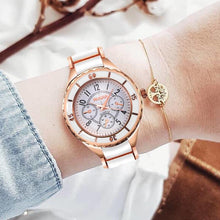 Load image into Gallery viewer, Rose Gold Watch-with this trendy watch from our new collection. Our rose gold watch captures the pure essence of beauty and style - this watch easily becomes your everyday style statement. -KOLEE WATCHES