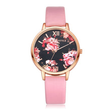 Load image into Gallery viewer, Floral Print Women Watch-KOLEE WATCHES-pink-KOLEE WATCHES