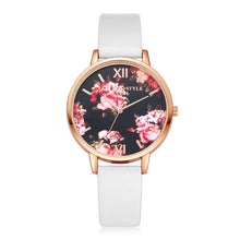 Load image into Gallery viewer, Floral Print Women Watch-KOLEE WATCHES-white-KOLEE WATCHES