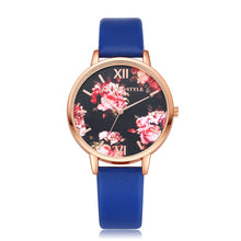 Load image into Gallery viewer, Floral Print Women Watch-KOLEE WATCHES-blue-KOLEE WATCHES