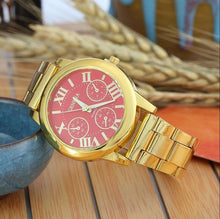 Load image into Gallery viewer, Gold Watch-KOLEE WATCHES-gold red-KOLEE WATCHES