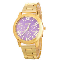 Load image into Gallery viewer, Gold Watch-KOLEE WATCHES-gold purple-KOLEE WATCHES