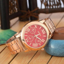 Load image into Gallery viewer, Gold Watch-trendy watch to match your new dress? This elegant watch, may be the most comfortable timepiece you have ever worn