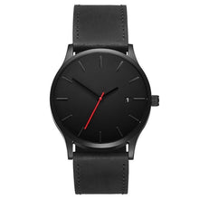 Load image into Gallery viewer, Artificial Leather Men`s watch-KOLEE WATCHES-black-KOLEE WATCHES