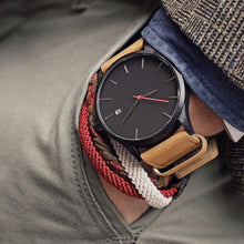 Load image into Gallery viewer, Artificial Leather Men`s watch-KOLEE WATCHES-brown black-KOLEE WATCHES