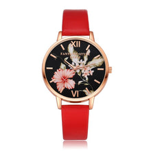 Load image into Gallery viewer, Modern Floral Design Women's Watch-KOLEE WATCHES-Red-KOLEE WATCHES