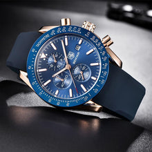 Load image into Gallery viewer, Luxury Men's Watch-KOLEE WATCHES-silicone gold black-KOLEE WATCHES