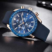 Load image into Gallery viewer, Luxury Men's Watch-KOLEE WATCHES-silicone gold black-KOLEE WATCHES