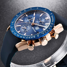 Load image into Gallery viewer, Luxury Men's Watch-KOLEE WATCHES-silicone gold black-KOLEE WATCHES