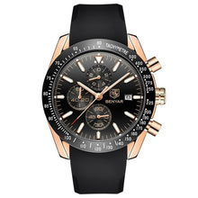 Load image into Gallery viewer, Luxury Men's Watch-KOLEE WATCHES-silicone gold black-KOLEE WATCHES