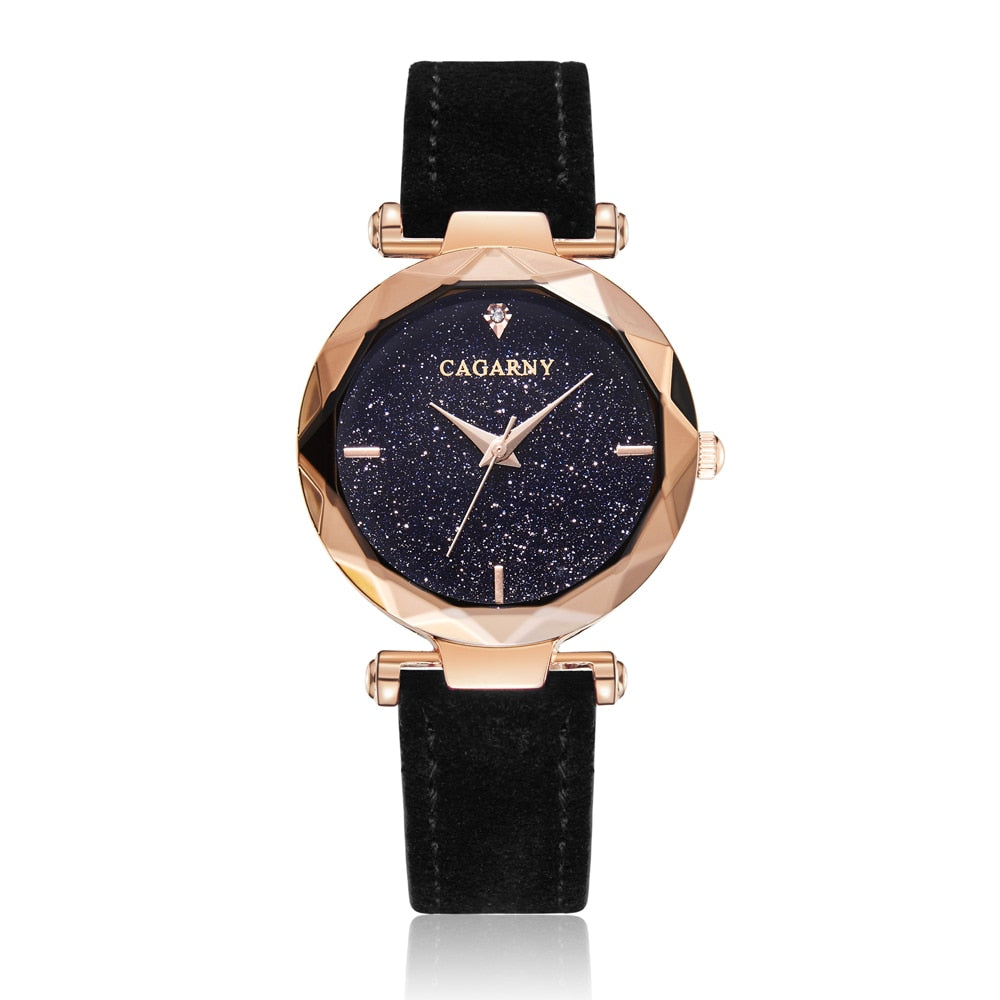 Exquisite black timepieces for that special woman