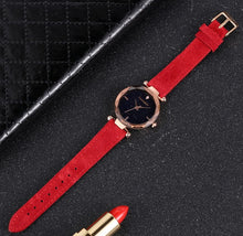 Load image into Gallery viewer, Elegant Black Ladies Watch-KOLEE WACHES-Red-KOLEE WATCHES