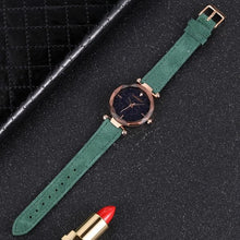 Load image into Gallery viewer, Elegant Black Ladies Watch-KOLEE WACHES-Green-KOLEE WATCHES